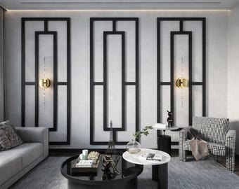 Färdig accentväggdesign – Ritning och snittlista