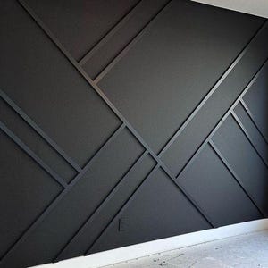 Customized Accent Wall Plans, Amazing Wall Design, Trim Wall Design, Digital Download , Unique Wall Design With Blueprints And Cutting List