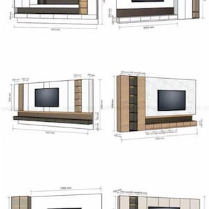 Custom 3D TV & Wall Unit Designs – Creative Wooden Console Ideas for ...