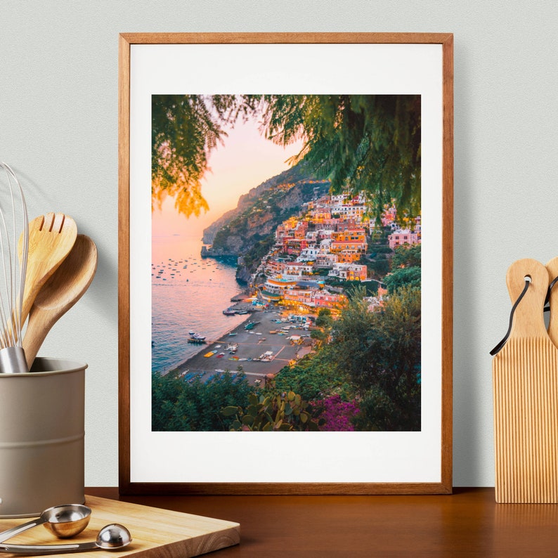 Amalfi Coast Village Print image 1