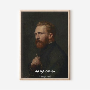 Man Portrait Painting, Vintage Oil Dark Moody Portrait Digital, Farmhouse Painting, Historical art, Vintage artwork, Vintage portrait #116