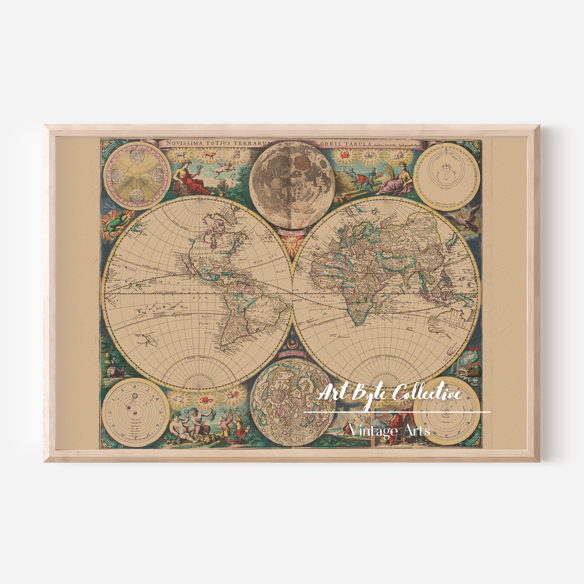 Printable Vintage World Map | Antique World Map | Antique Cartography ...