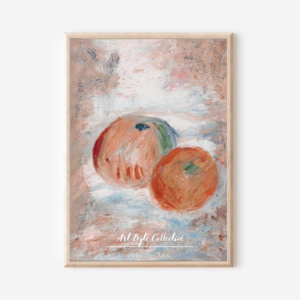 Vintage Apples, Still Life Art Print, Classic Fruit Painting, Instant Download Digital Art for Kitchen & Dining Decor, Dining Room Decor