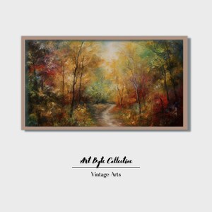 Samsung Frame TV Art | Vintage Landscape | A Digital Forest Landscape Artwork for Your Home