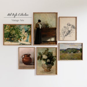 Vintage French Country Gallery Wall Art, Bedroom Decor, Perfect for Home Decor and Art Enthusiast, PRINTABLE SET of 6, Digital Art, #107