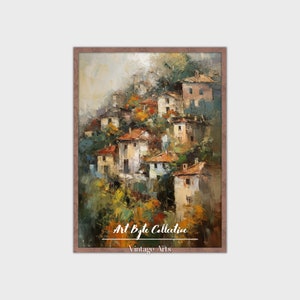 Arte de villa italiana / Arte de pared neutral vintage / Estante de cocina Impresión digital IMPRIMIBLE / 0003