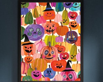 Halloween Art Print Halloween Poster Kitchen Wall Art Halloween Home Decor October Kitchen Decor Halloween Party Gift Friend Trick or Treat