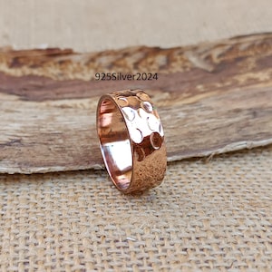 Handmade Solid Copper Band Ring: Wedding Jewelry