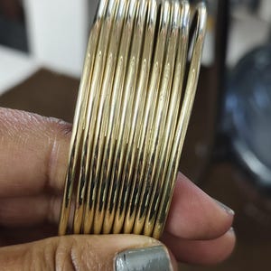 10 set of brass bangles, solid brass bangles, handmade brass bangles, woman bangles, Gift For Her, Bangles For Women, Brass Jewelry, bangles