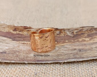 Handmade Solid Copper Ring: Wedding Design