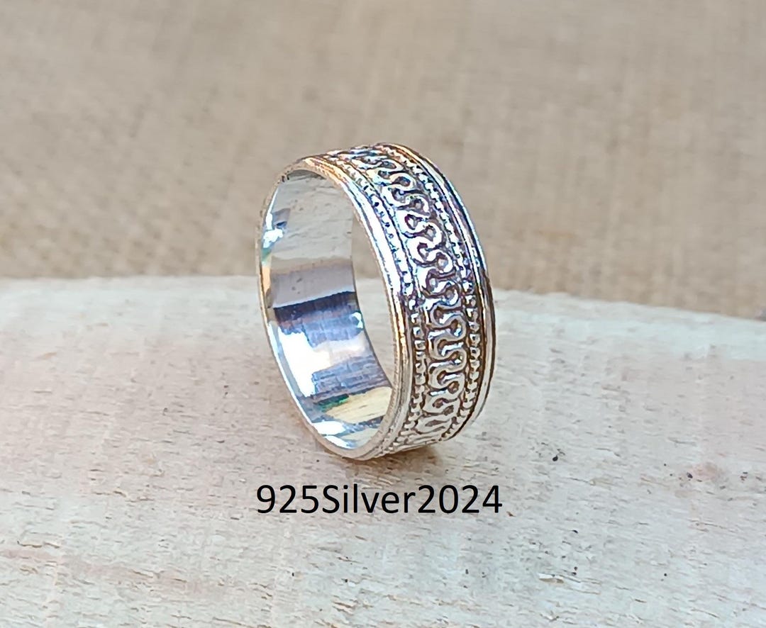 Handmade 925 Sterling Silver Ring: Designer Band - Etsy