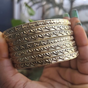 7 set of brass bangles, handmade brass bangles, Fish designer bangles, woman bangles, Wedding Jewelry gift, brass item, Handmade, bangles
