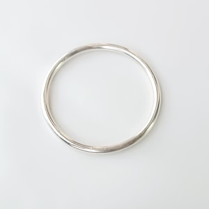 Thick Heavy Silver Bangle , 925 Sterling Silver Bangle , Handmade Bangle , Chunky Silver Bangle , Thick Heavy Silver Bangle , Christmas Gift