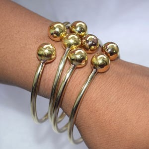 Handmade Brass Bangle Set: West Indian Style Bangles