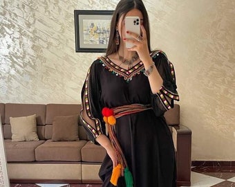 Robe amazighe algérienne, cadeau pour anniversaire de mariage, robe traditionnelle