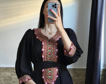 Aide à la collecte, Eid al-Fitr Collection, nouveau modèle, robe pour le ramadan, cadeau pour mariage anniversaire maman soeur, tenue traditionnelle, haute qualité