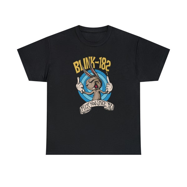 Blink 182 Fuck You Since 92 Shirt, Punk Alternative Group Sarcastic Shirt, Vintage Rabbit T Shirt