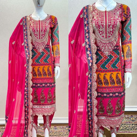 Embroidered Anarkali & Dhoti Pant Set | Dress indian style, Beautiful frock  design, Dhoti pants