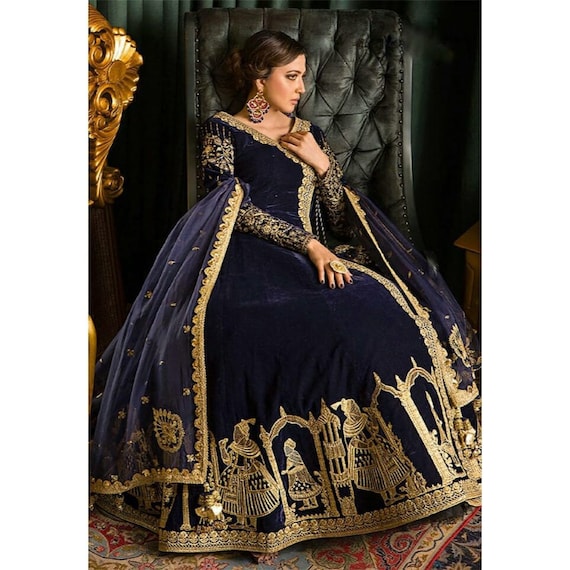 Buy Royal Blue Velvet Prom Dress , Royal Blue Velvet Engagement Dress  Online in India - Etsy