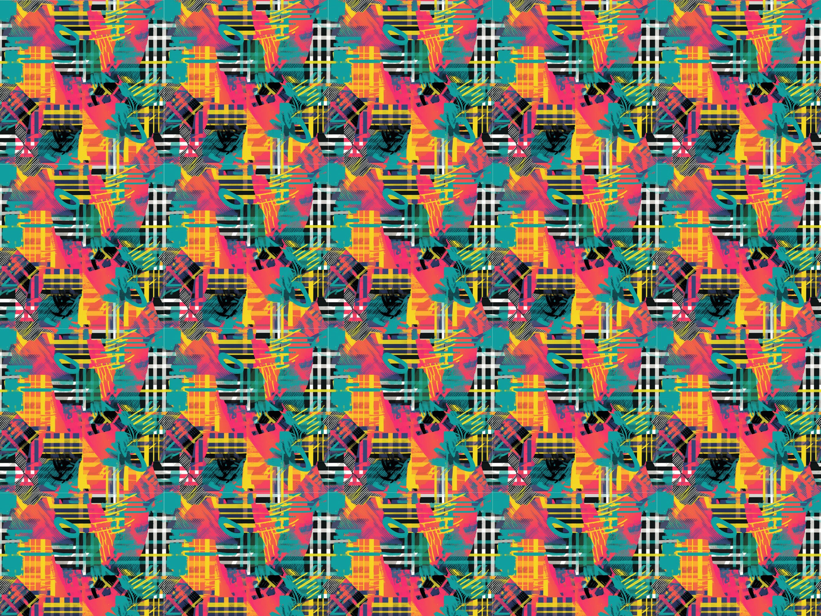 Seamless Pattern Design Urban Plaid - Etsy