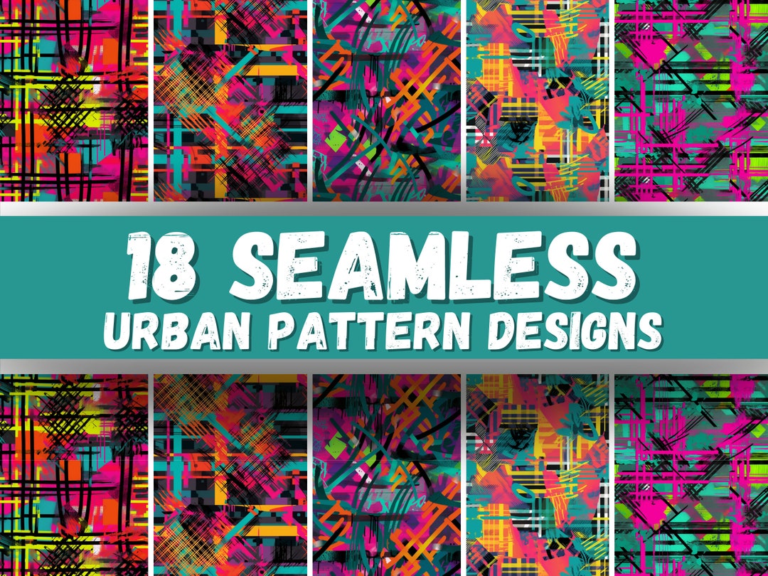 Seamless Pattern Design Urban Plaid - Etsy
