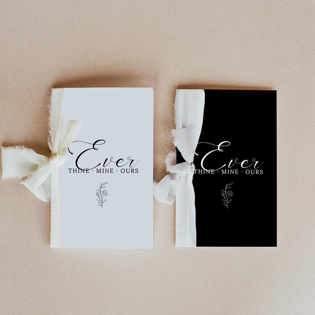 Wedding Vow Template for Her, Custom Wedding Vow Book, Modern Her Vow