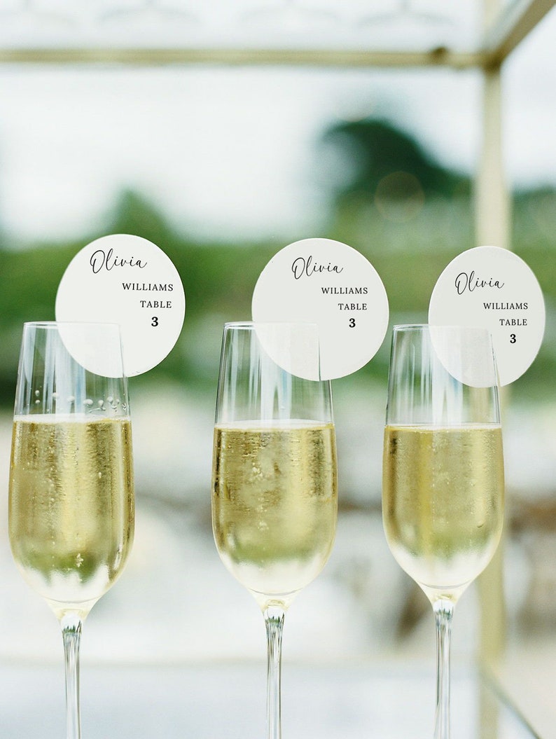 Escort Round Drink Tags 1