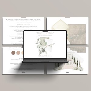 Modelo de site de casamento personalizável e extravagante: Canva Design