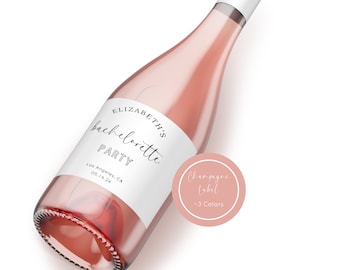 Bachelorette Wine Label Template, Bachelorette Weekend Wine Label Template, Birthday Weekend Wine Label, Bachelorette Party Decor