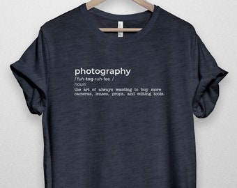 Photography Shirt, Dictionary Entry T-Shirt, Funny Tee, Gift for Photographers