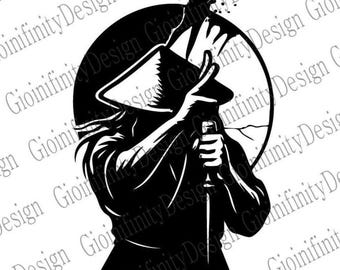 Samurai Warrior Logo: Katana Sword, Japanese Ronin Art (SVG PNG)