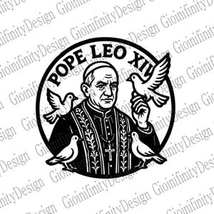 Toppa con logo di Papa Leone XIV / Emblema della colomba bianca e nera / Toppa per cappello religioso / Arte cattolica ricamata / Design ispirato al Vaticano