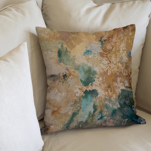 Contemporary Pillow Cover, Modern Pillow, Soft Pillow, Soft Tones Pillow Sham, Earth Tone Printed Pillow, Home Decor, Brown Pillow,