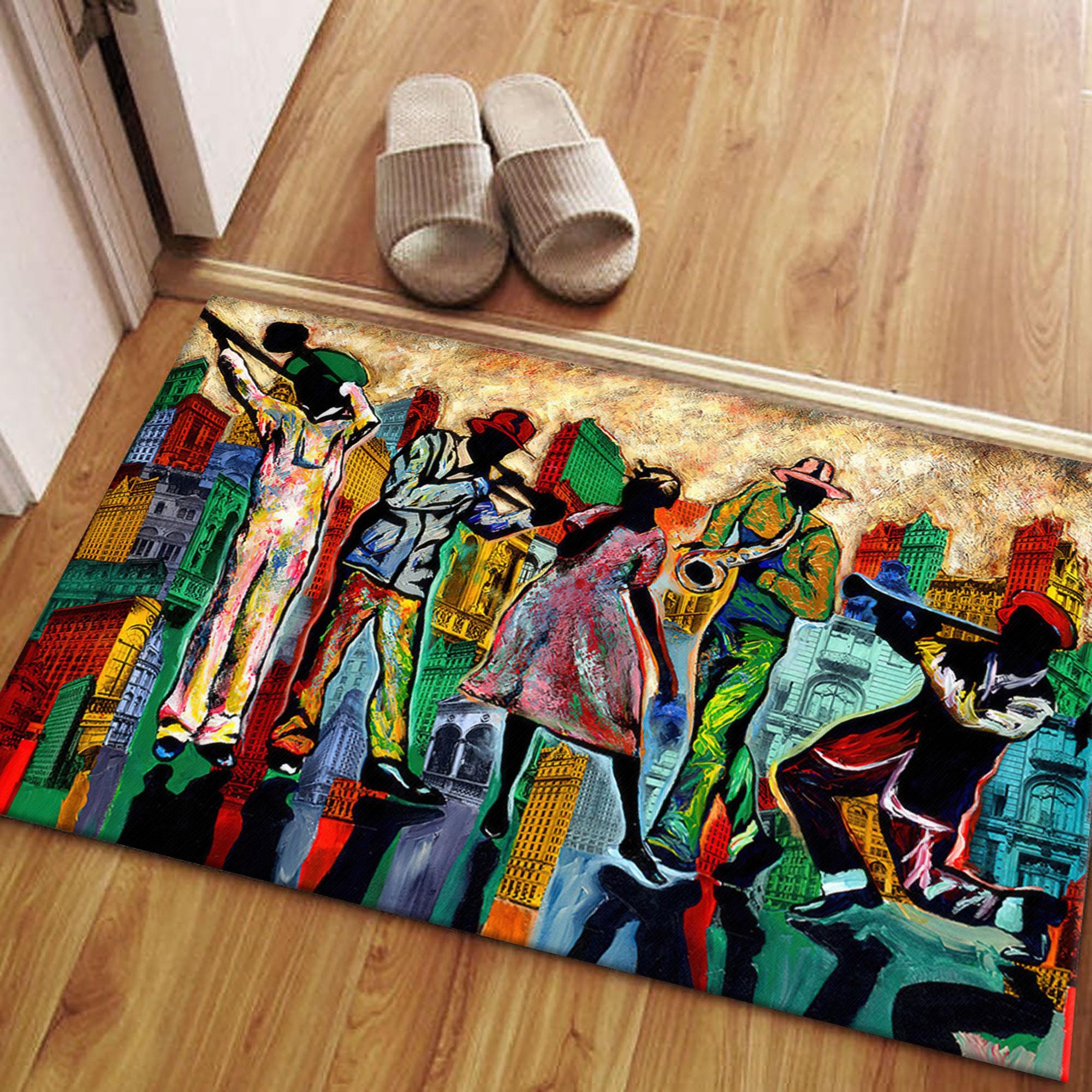 Abstract Jazz Music Rug, Abstract Music Rugs, Jazz Music Rugs, Music ...