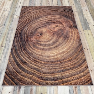 Wood Rugs, Tree Trunk Rugs, Tree Rug, Modern Rug, Thin Rug, Stair Rug, Wedding Rug, Bathroom Rug, Machine Washable Rug, Door Mat,