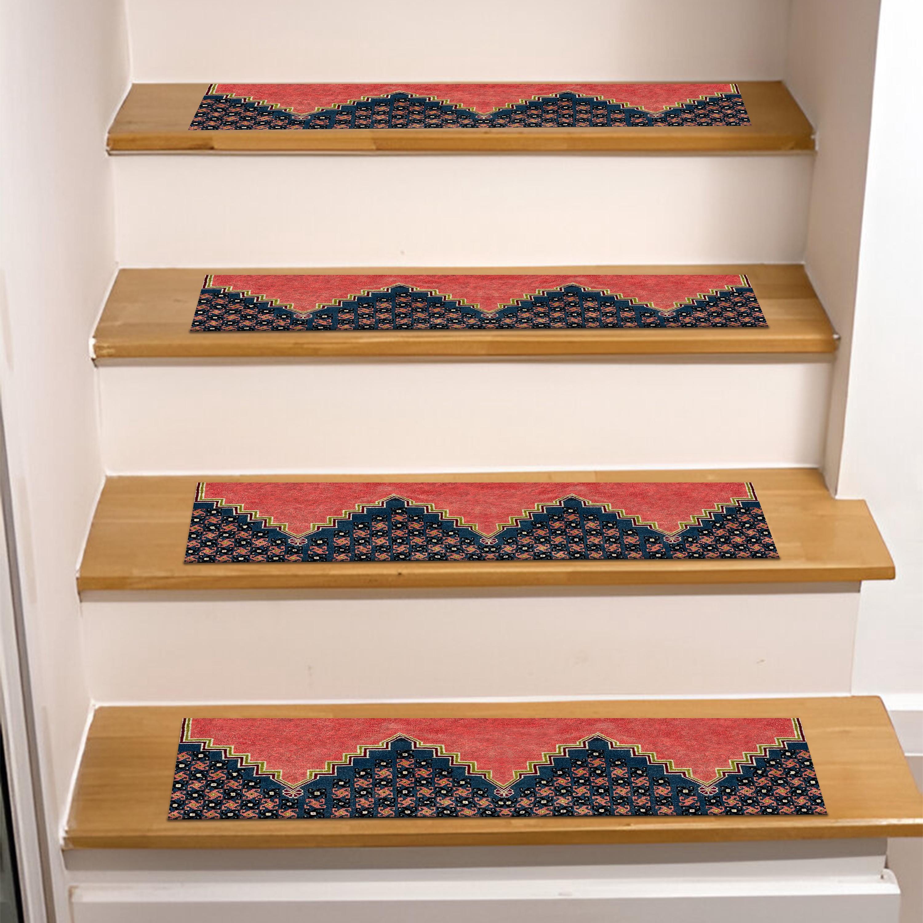 Watch Your Step Rug Vintage Step Rug, Turkish Accent, Pattern Decor, Washable Floor, Cozy ...