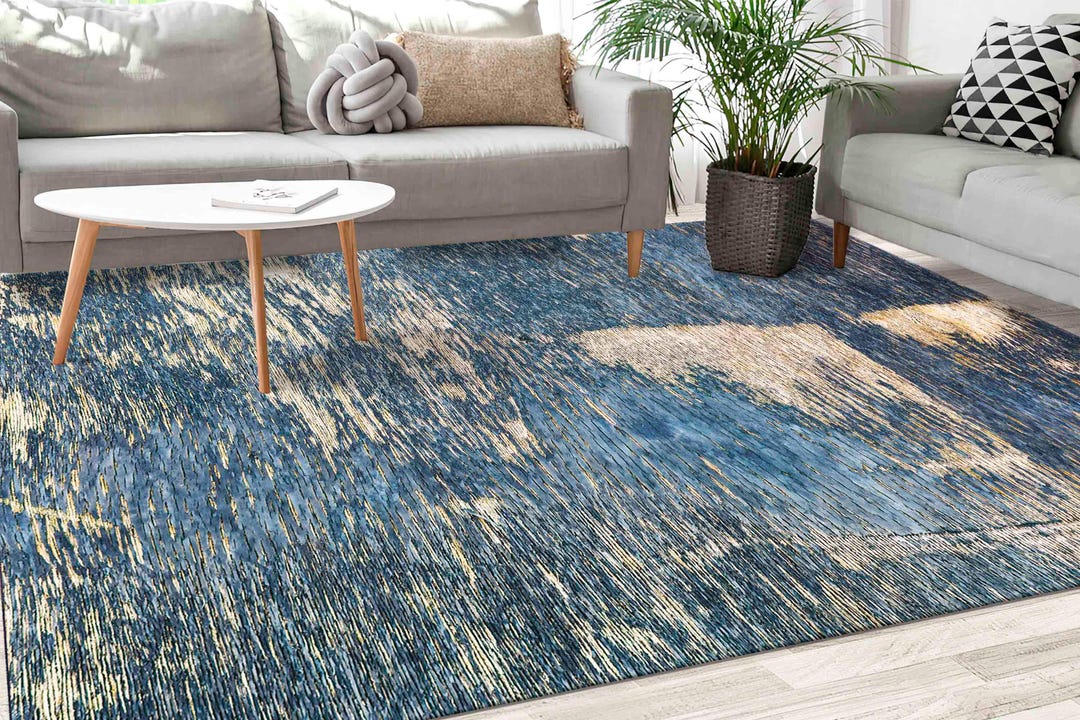 Plaster Rug Old Plaster Rugs, Navy Blue Rugs, Farmhouse Rug, Modern Rugs, Gift for ...