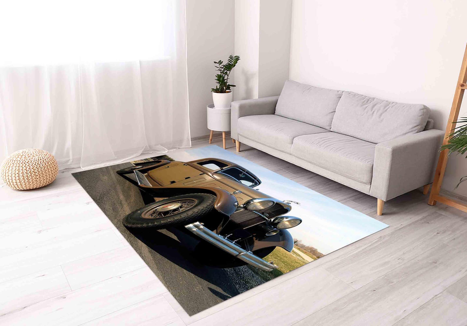 Car Rug Classic Lincoln 1932 Rug, Old Car Rug, Vintage Car Rug, Car Rugs, Wall Hanging ...