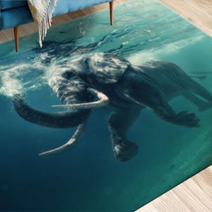 Elephant Rugs,Kids Room Rug,Animal Rug,Custom Rug,Decorative Rug,Outdoor Rug,Hallway Rug,Door Mat,Handmade Gift,Wedding Decor Art,Gift For Him,3D Canvas,Christmas Decor Art,