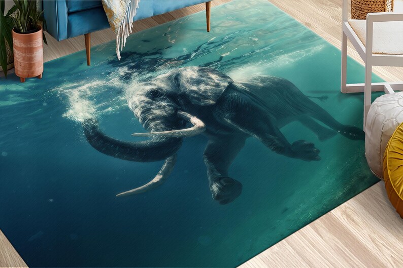 Elephant Rugs,Kids Room Rug,Animal Rug,Custom Rug,Decorative Rug,Outdoor Rug,Hallway Rug,Door Mat,Handmade Gift,Wedding Decor Art,Gift For Him,3D Canvas,Christmas Decor Art,