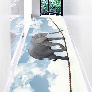 Acrobat Elephant Rug,Abstract Rugs,Animal Rug,Personalized Gifts,Thick Rug,Gift For The Home,Small Rug,Wedding Decor Art,Wall Decoration,Canvas Wall Art,Office Decor Art,Housewarming Gift,Kitchen Decor Art,