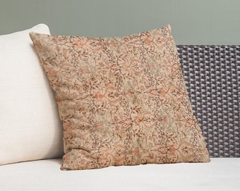 Gedrucktes Kissen, Kilim-Kissen, türkisches Kissen, Vintage-Kissen, handgemachtes Kissen, weiches Kissen, gemütliches Kissen, dekoratives Kissen, Bodenkissen,