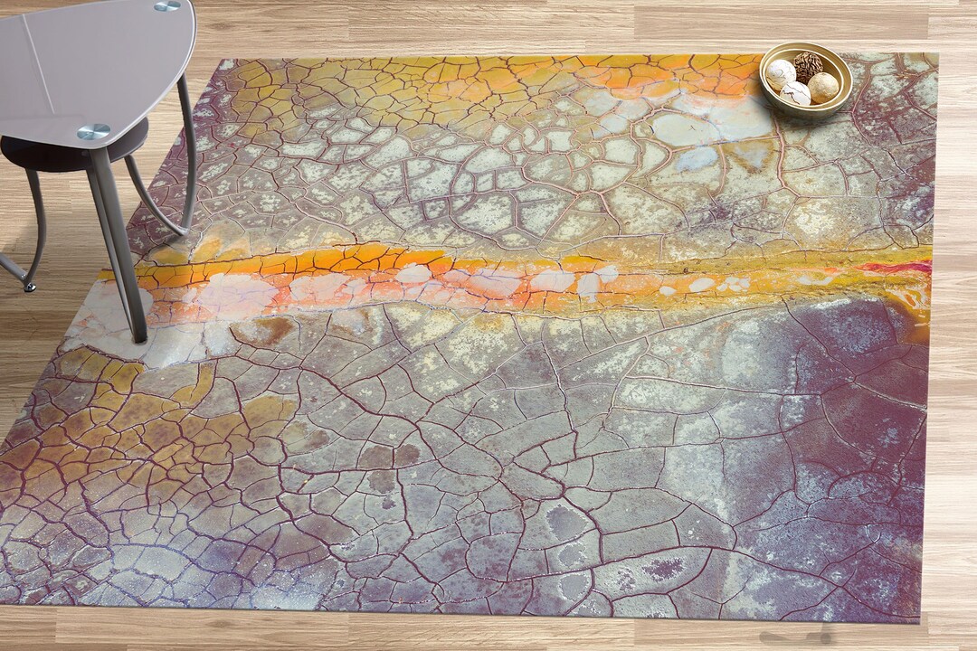 Dry Cracked Ground Rug, Barren Land Rugs, Dry Cracked Rugs, Modern Rug ...