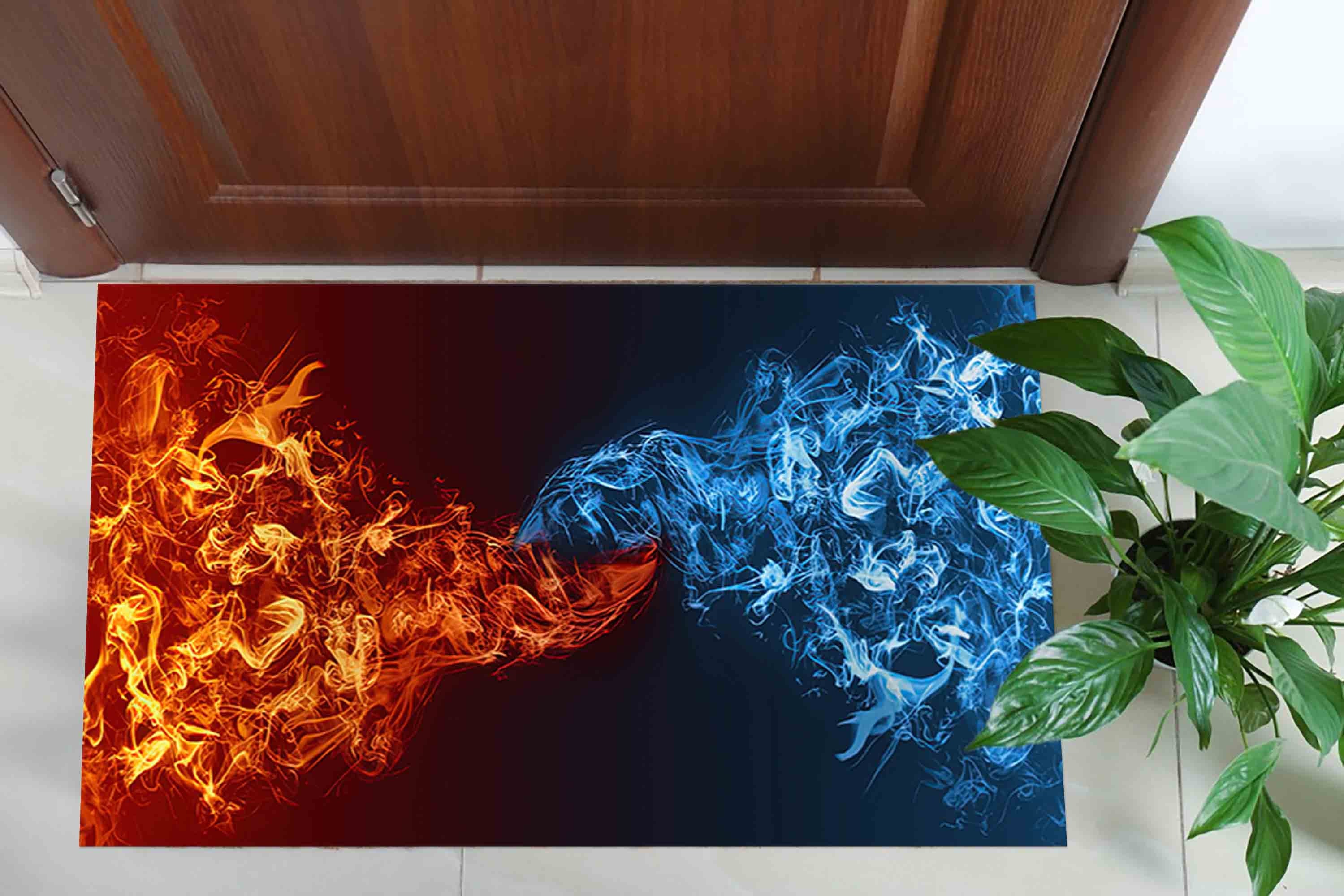 Fire Rugs Custom Popular Rug, 3D Printed Rug, Pattern Rug, Housewarming Gift, Abstract ...