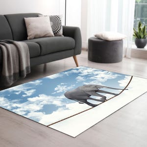 Acrobat Elephant Rug,Abstract Rugs,Animal Rug,Personalized Gifts,Thick Rug,Gift For The Home,Small Rug,Holiday Decor Art,Bedroom Decor Art,Large Canvas,Boho Wall Decor,Bridesmaid Gifts,Kitchen Decor Art,