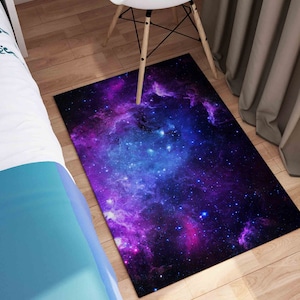 Office Decor Rug, Easy to Clean Rug, Area Rug, Gift For Her, Starry Sky Landscape Rug, Sky Landscape Rugs, Landscape Rugs, Wedding Rug,