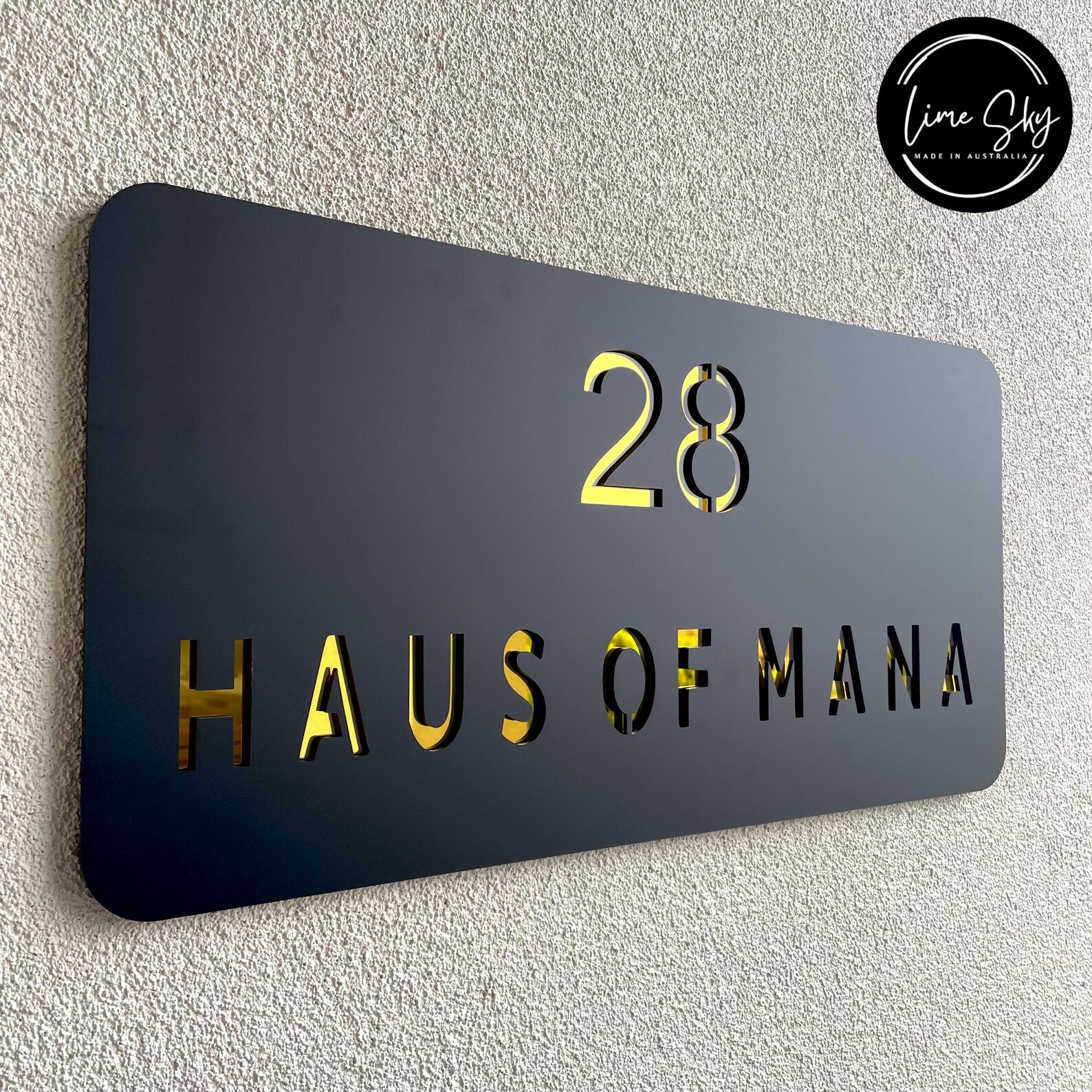 Modern House Signs | House Door Numbers Plaque | Mailbox Address ...
