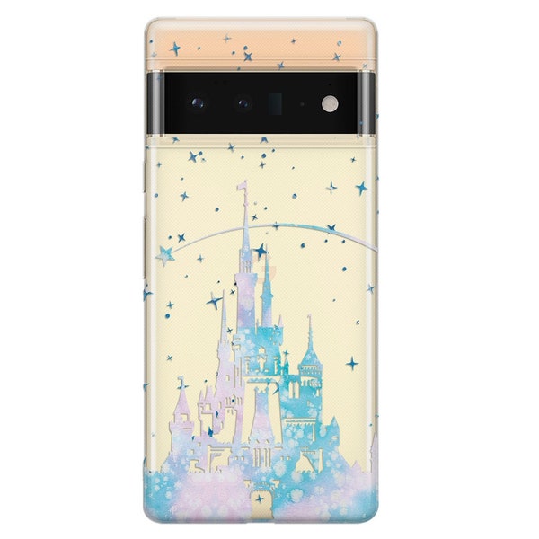 Princess Castle Google Pixel 7 Pro Phone Case for Pixel 6a Cute Pixel 7a 4 XL One Plus 10 Pro Nord N10 Case Pixel 5a 3a OnePlus 9 8T 7 Clear