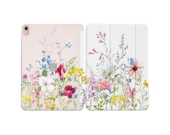 Wildflower iPad Case Air 5e Gen 3 Bloemen iPad Case Pro 12,9 2020 Flower iPad 4 Mini 6 Cover 10e 9e 8e 7e 10,2 Pro 11 inch 10,9 2022 9,7