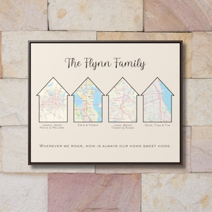 Custom Housewarming Gift for First Time Home Buyer Personalized Home Map Art Gift for Newlyweds First Home Gift from Realtor Thank You Gift